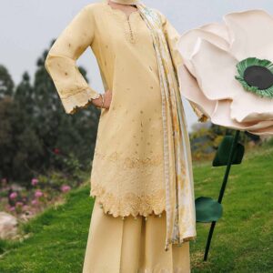 3 Piece - Printed Embroidered Suit - 42601540