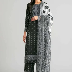 3 Piece - Digital Printed Embroidered Suit - 42601568